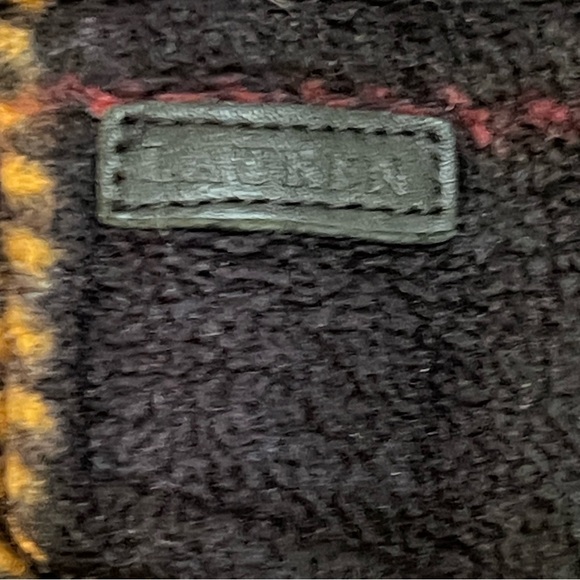 Ralph Lauren LRL plaid tartan fleece corduroy collar chore barn jacket full-zip - Picture 8 of 10